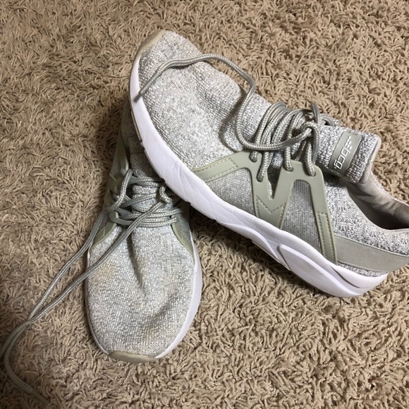 cute grey sneakers